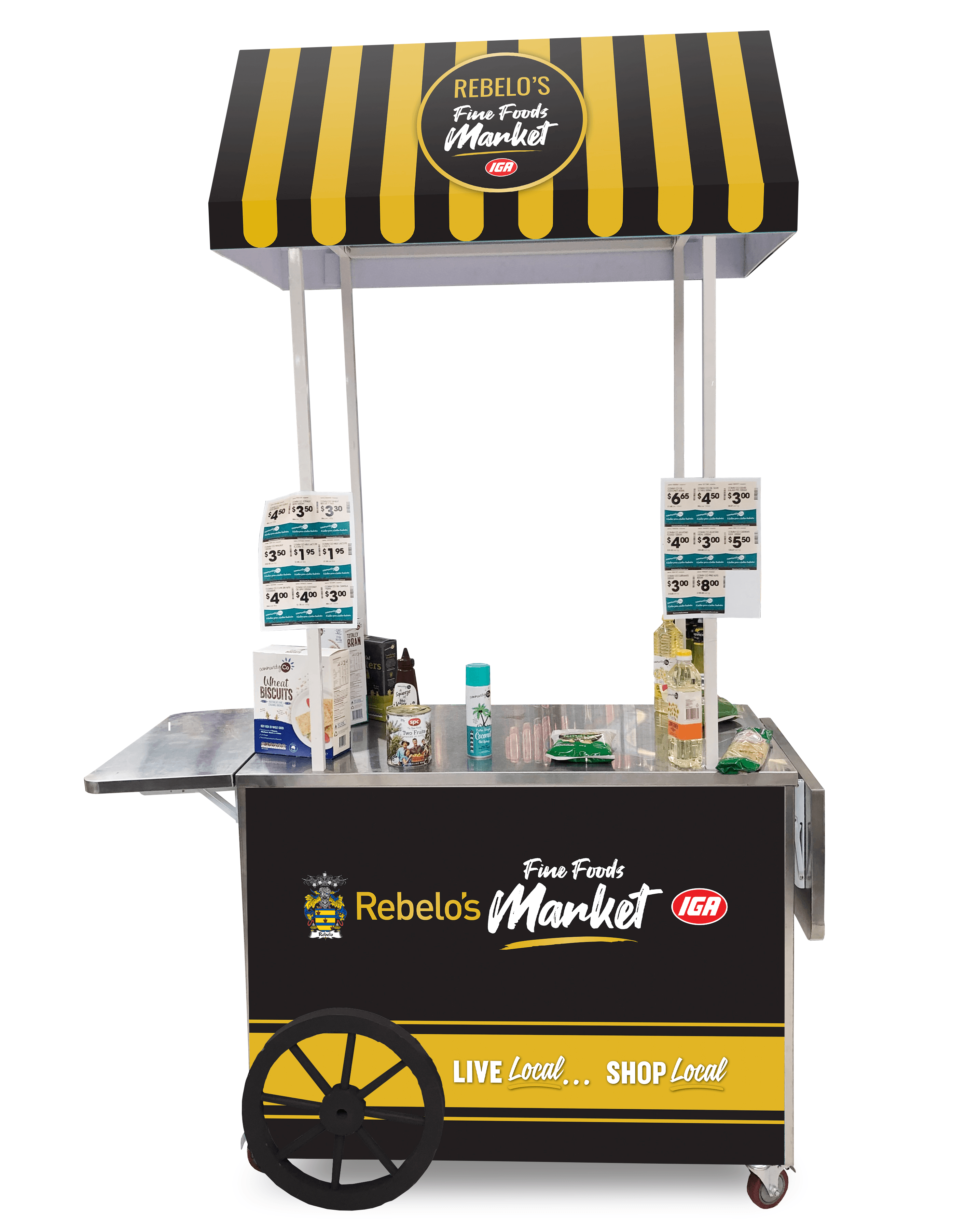 Print Impact sample cart loaded with paper and finish samples